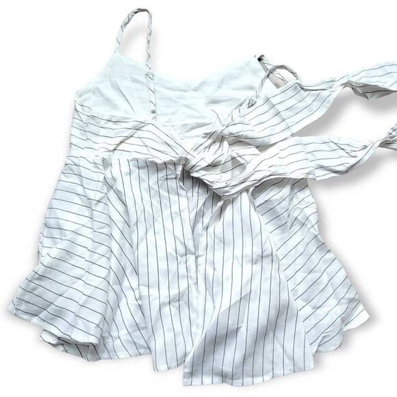 HYFVE Wrap Back Bow Tie Sweetheart Hi Lo Striped Cami Sz M - Picture 5 of 8